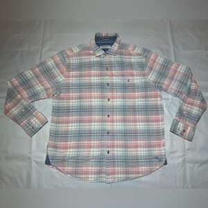 Tommy Bahama Coastline Cord Carmel Plaid Shirt Men’s Size L
